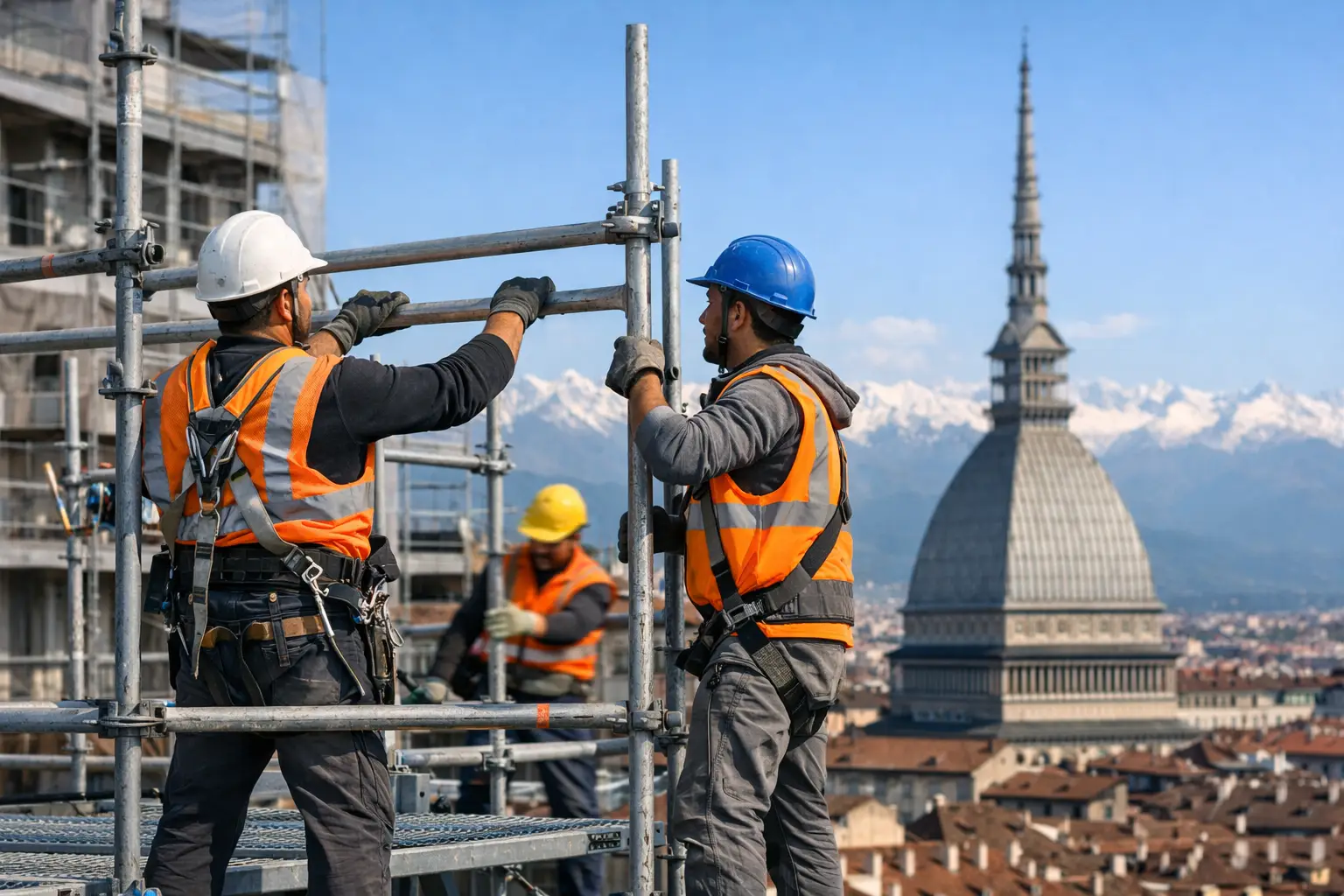Installazione ponteggi a Torino senza ritardi