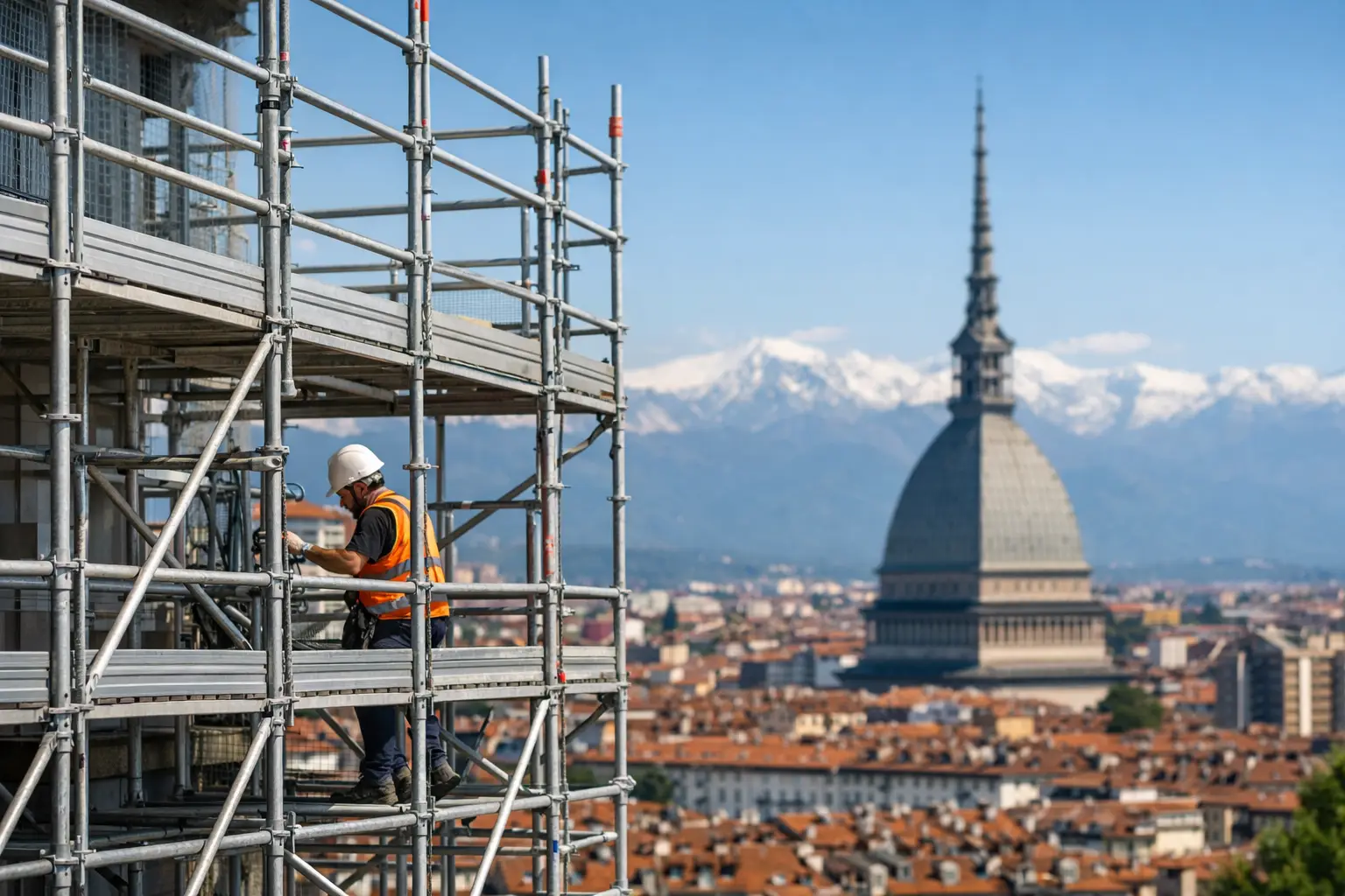 Ponteggi a Torino per cantieri senza rallentamenti