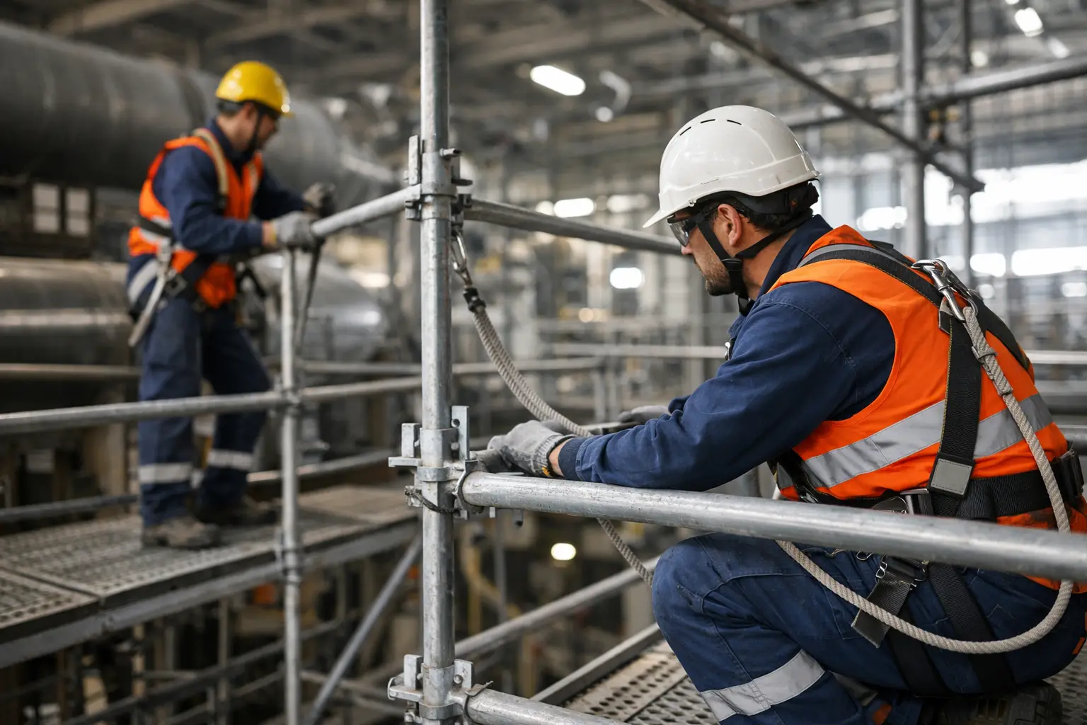 Ponteggio manutenzione industriale per lavori sicuri