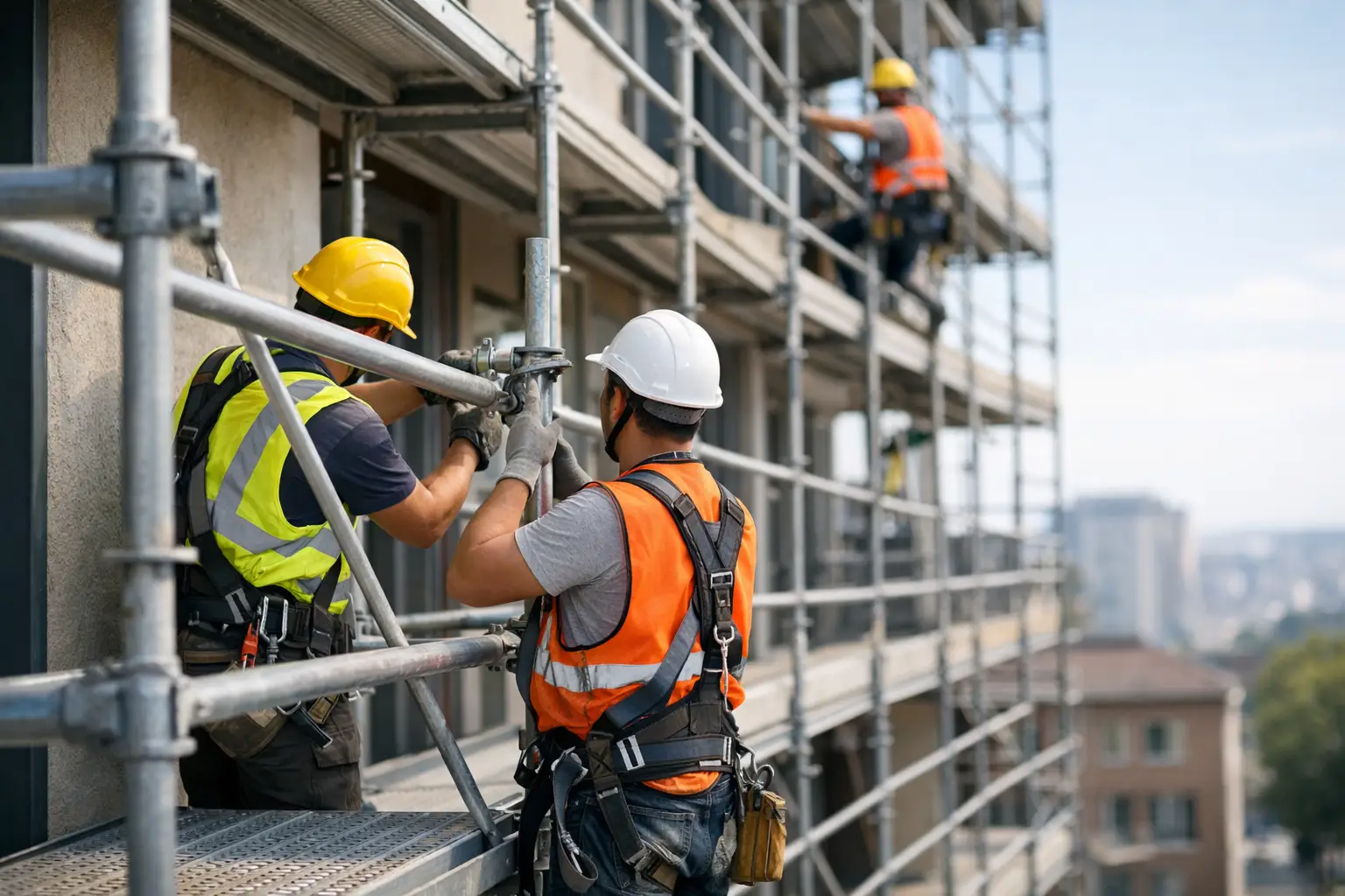 Progettazione ponteggi per facciate sicure