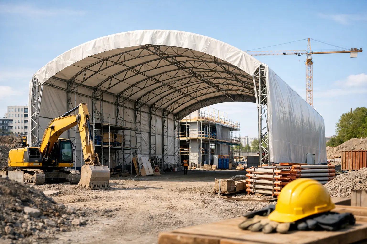 Quando serve una copertura mobile per cantiere