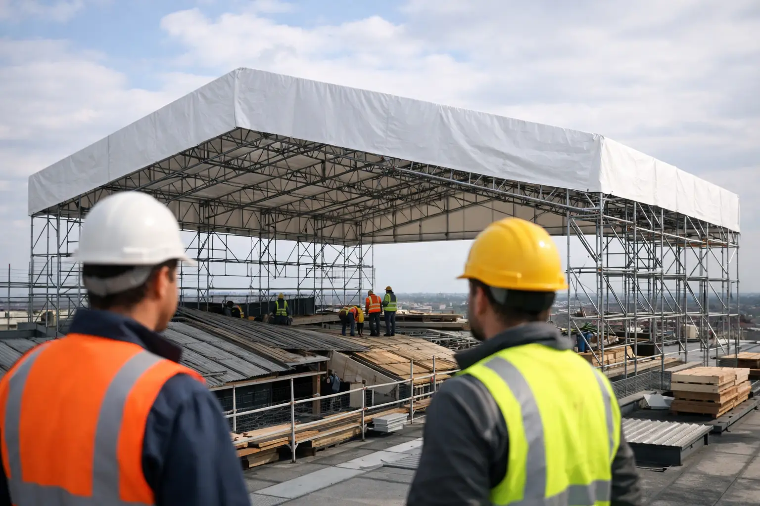 Quando serve una copertura rooftop per lavori