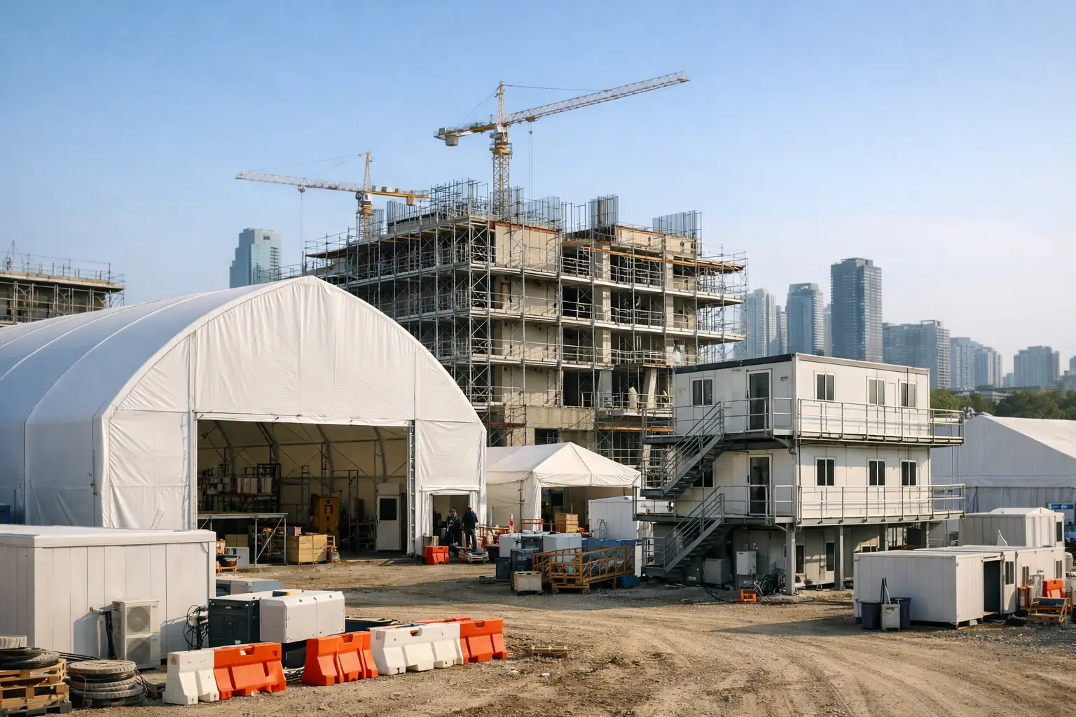 Strutture temporanee per cantieri complessi