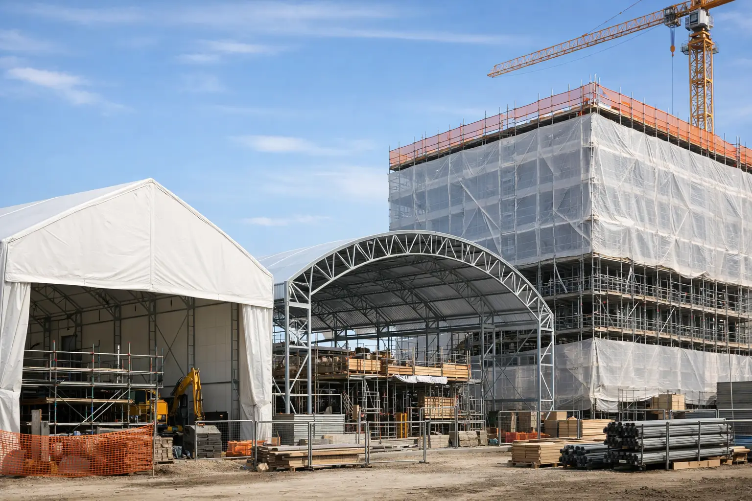 Tipi di copertura per cantieri e come sceglierli